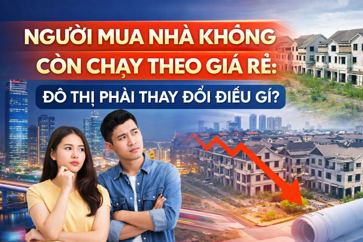 Khi người mua nhà không còn chạy theo giá rẻ, các khu đô thị cần thay đổi tư duy phát triển để tạo ra giá trị sống bền vững và thu hút cư dân.