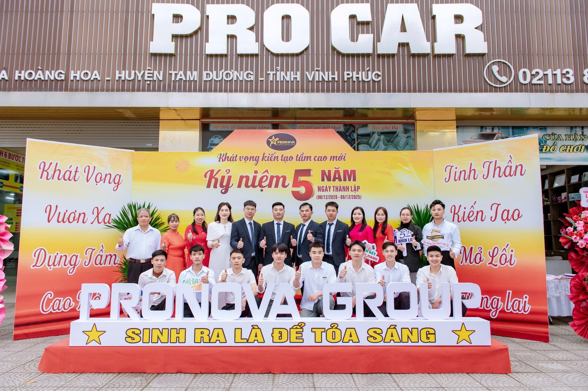 KỶ NIỆM 5 NĂM THÀNH LẬP PRONOVA GROUP