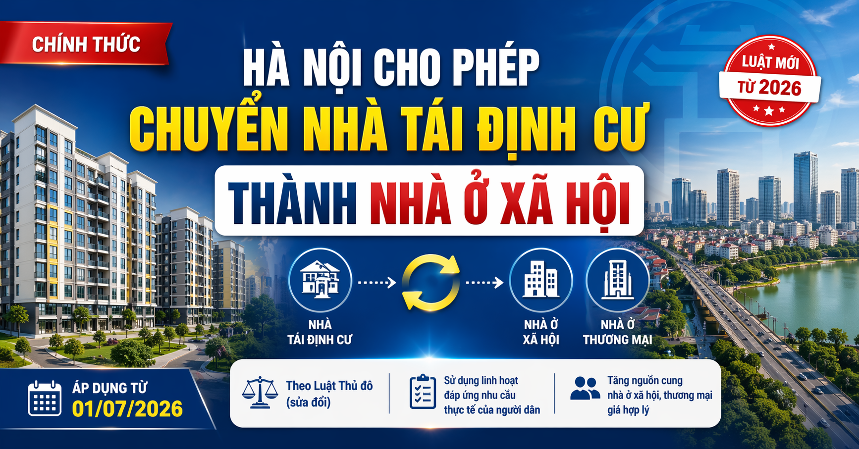 chuyển nhà tái định cư thành nhà ở xã hội