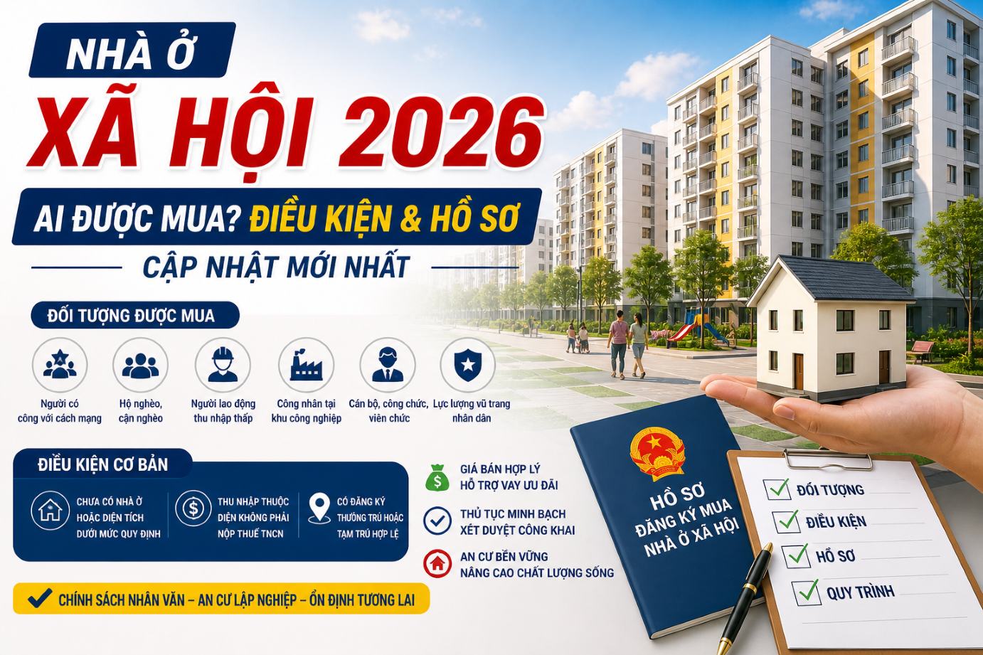 Điều Kiện Mua Nhà Ở Xã Hội 2026: Ai Được Đăng Ký Và Cần Những Gì?