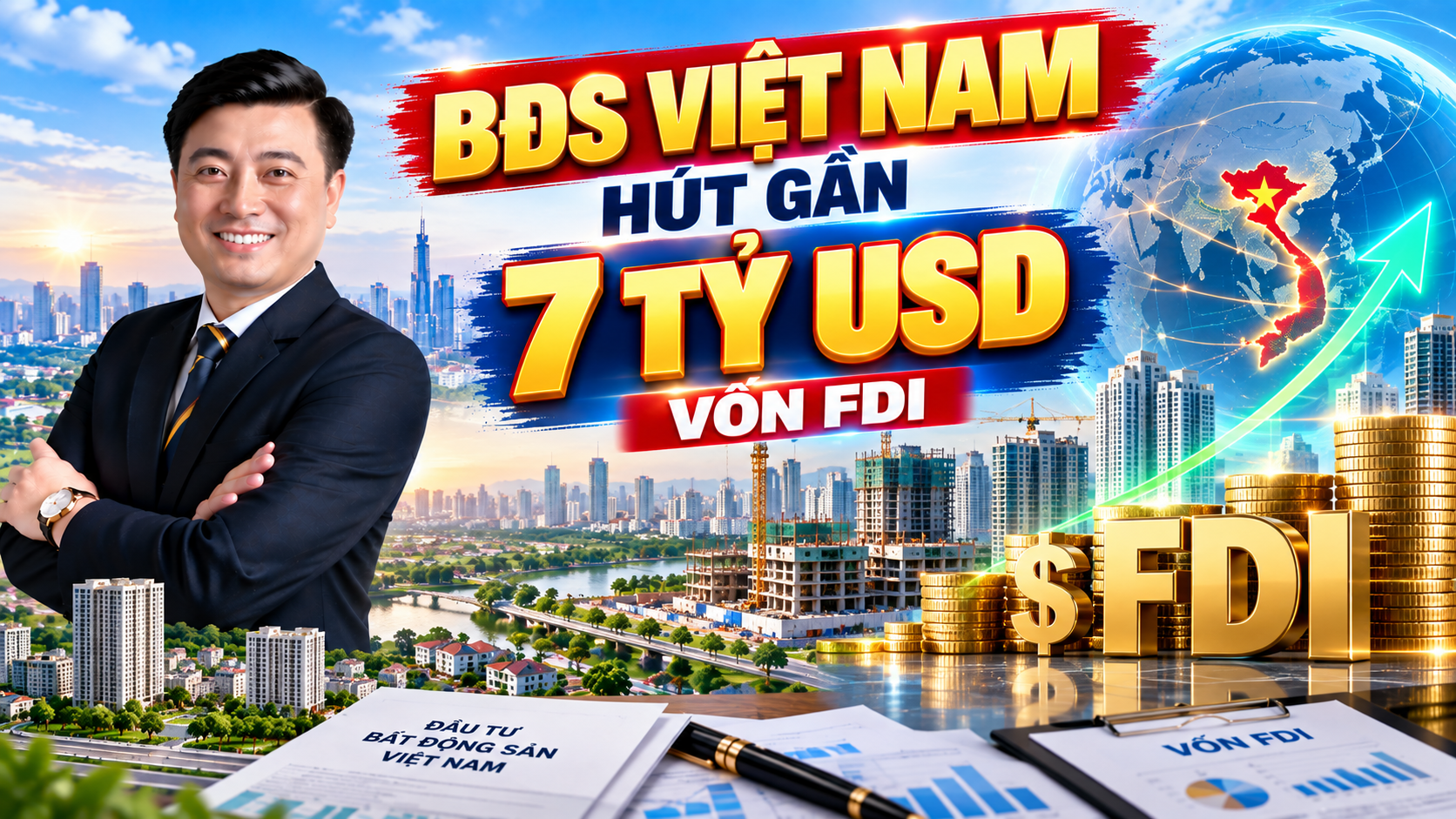 BĐS Việt Nam hút gần 7 tỷ USD vốn FDI