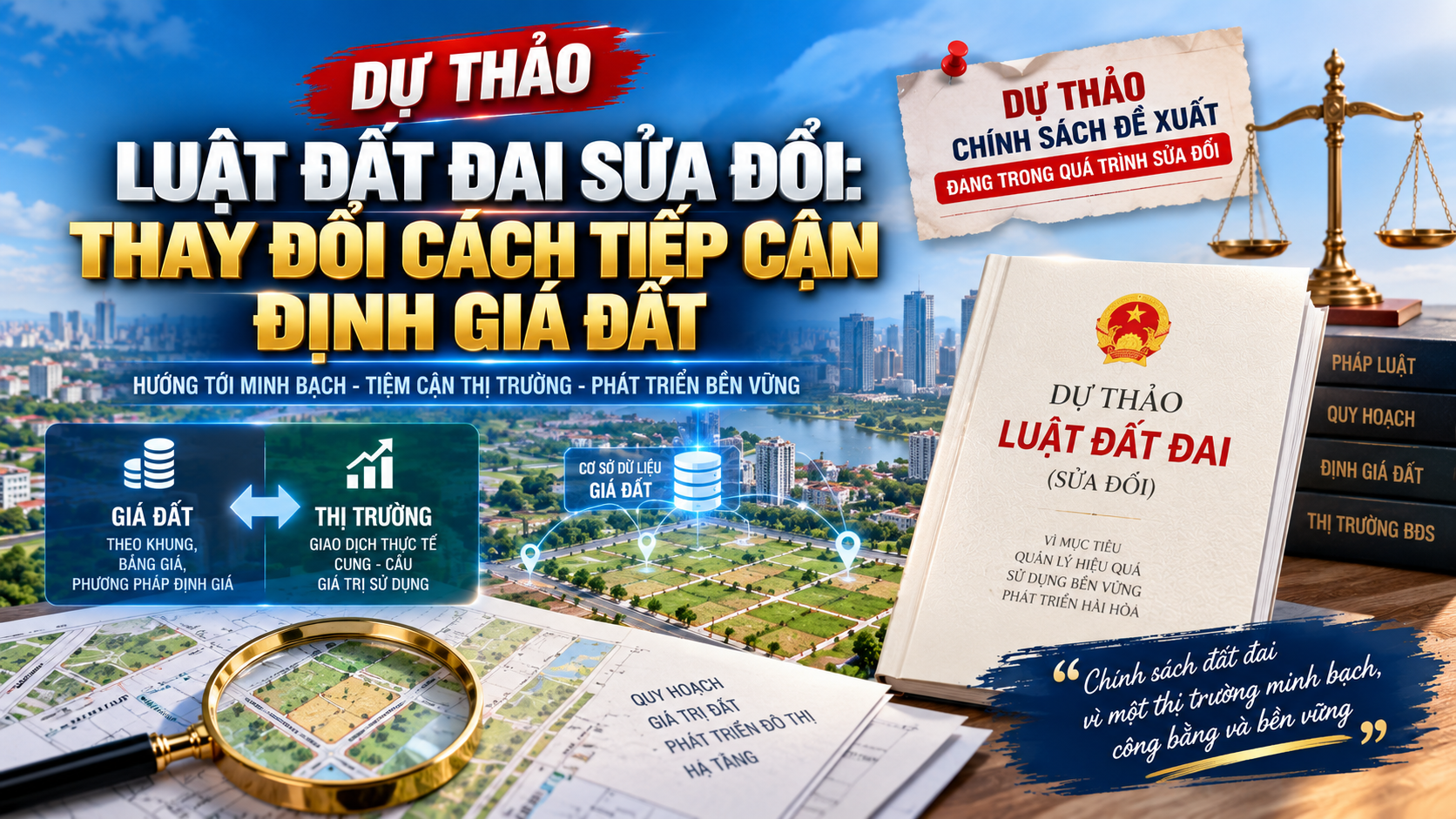 Dự thảo Luật Đất đai sửa đổi: thay đổi cách tiếp cận định giá đất