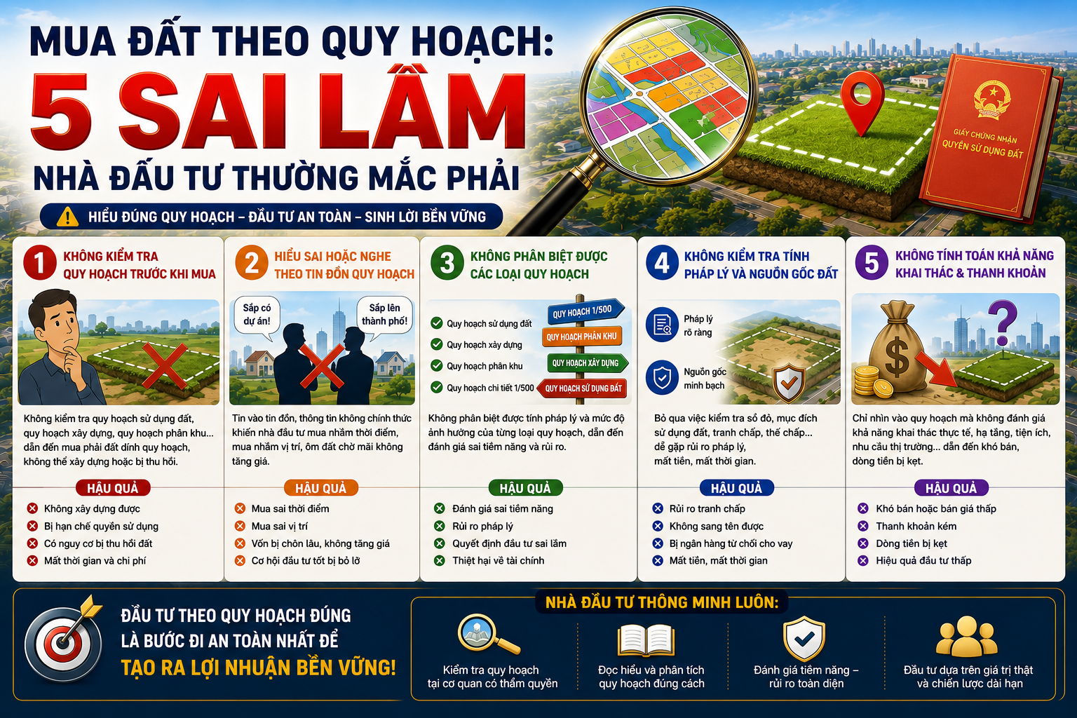 Những sai lầm khi mua đất theo quy hoạch