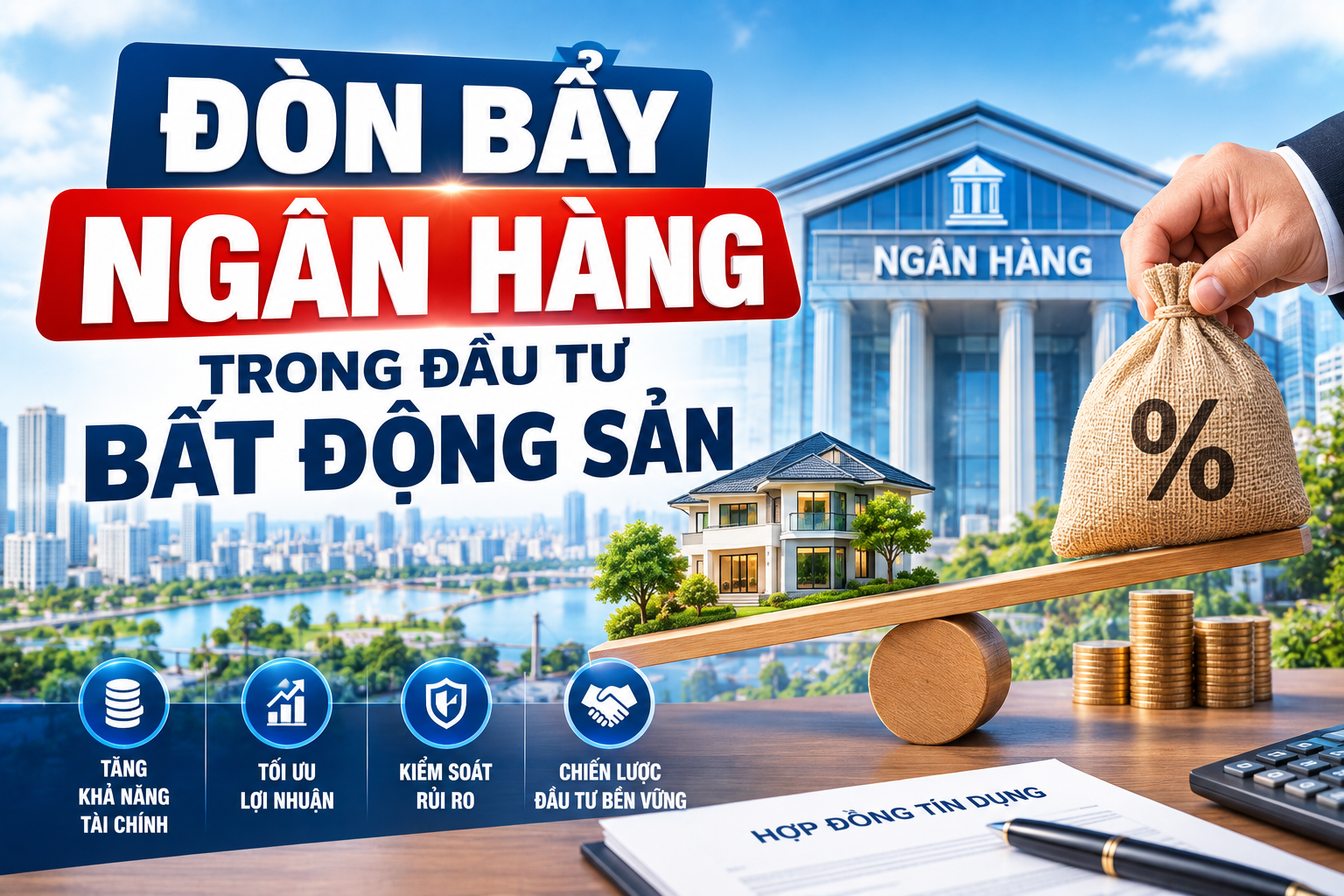 Đòn bẩy ngân hàng trong đầu tư bất động sản