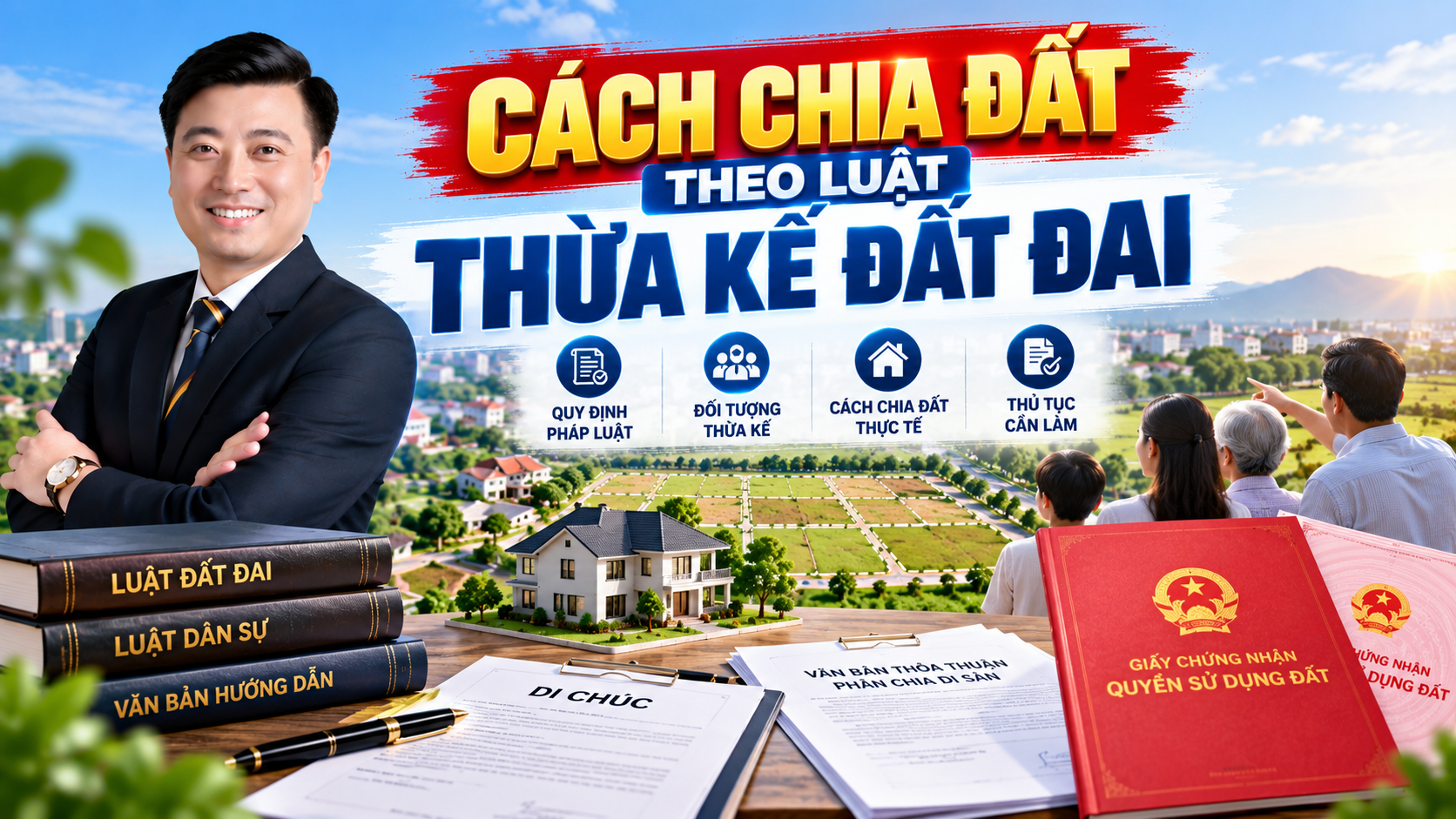 Cách chia đất theo luật thừa kế đất đai
