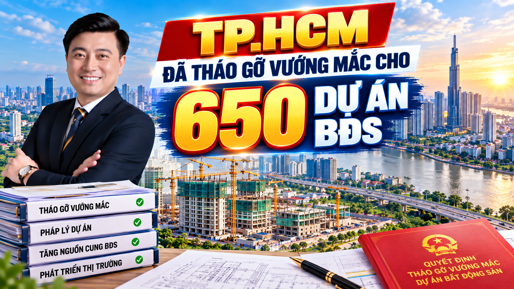 TP.HCM đã tháo gỡ vướng mắc cho 650 dự án BĐS