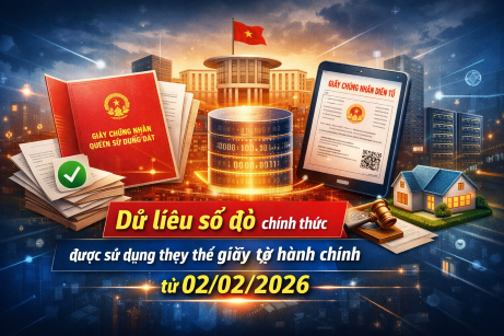 Dữ liệu sổ đỏ thay thế giấy tờ hành chính