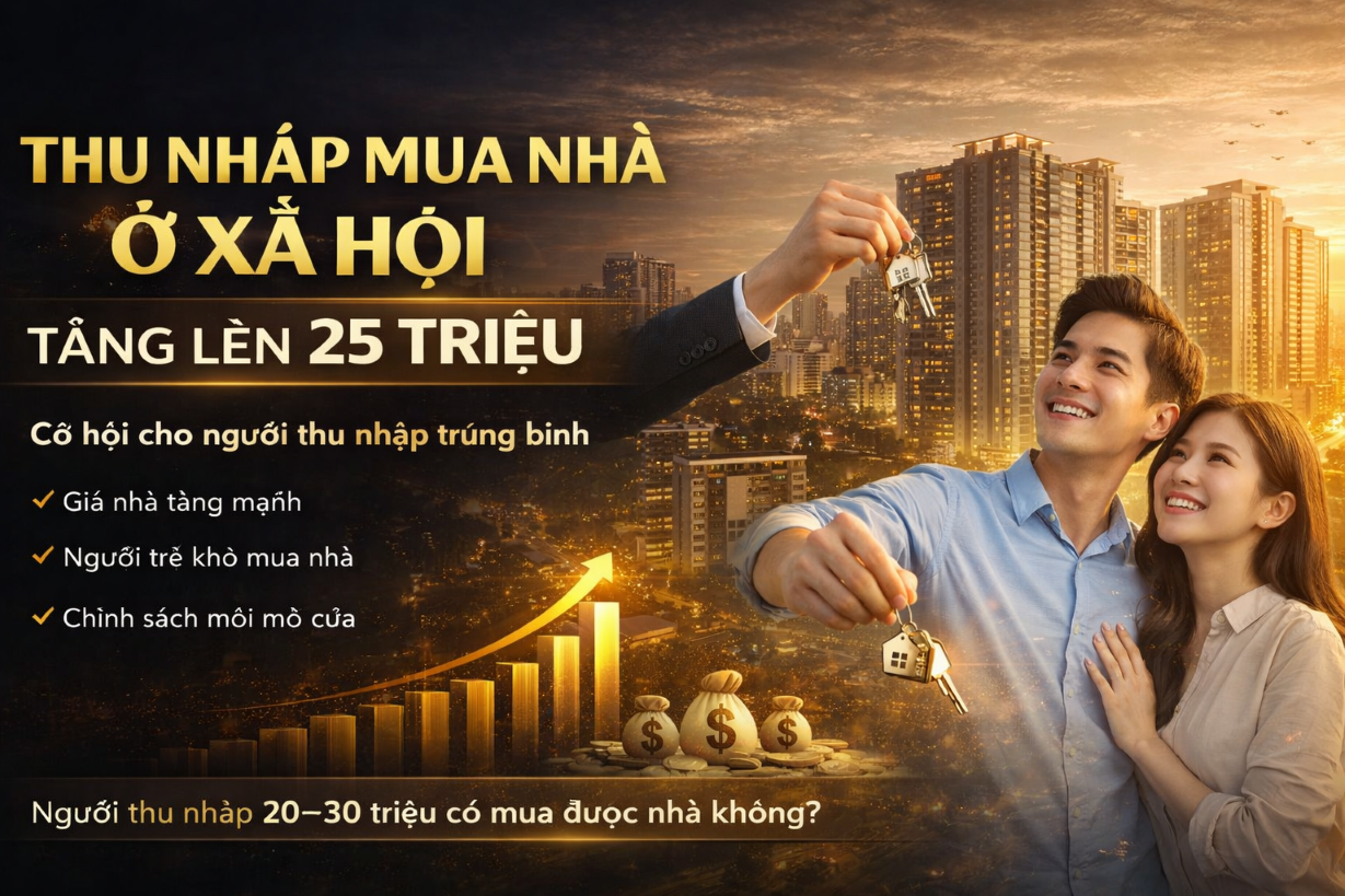 Đề xuất nâng trần thu nhập mua nhà ở xã hội lên 25 triệu