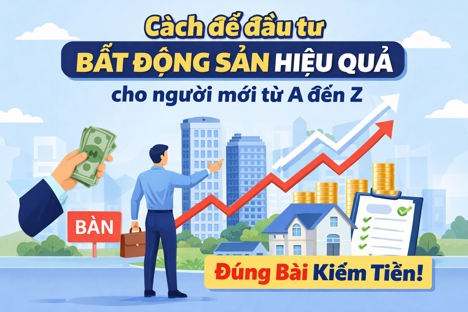 CÁCH ĐỂ ĐẦU TƯ BẤT ĐỘNG SẢN HIỆU QUẢ CHO NGƯỜI MỚI TỪ A ĐẾN Z